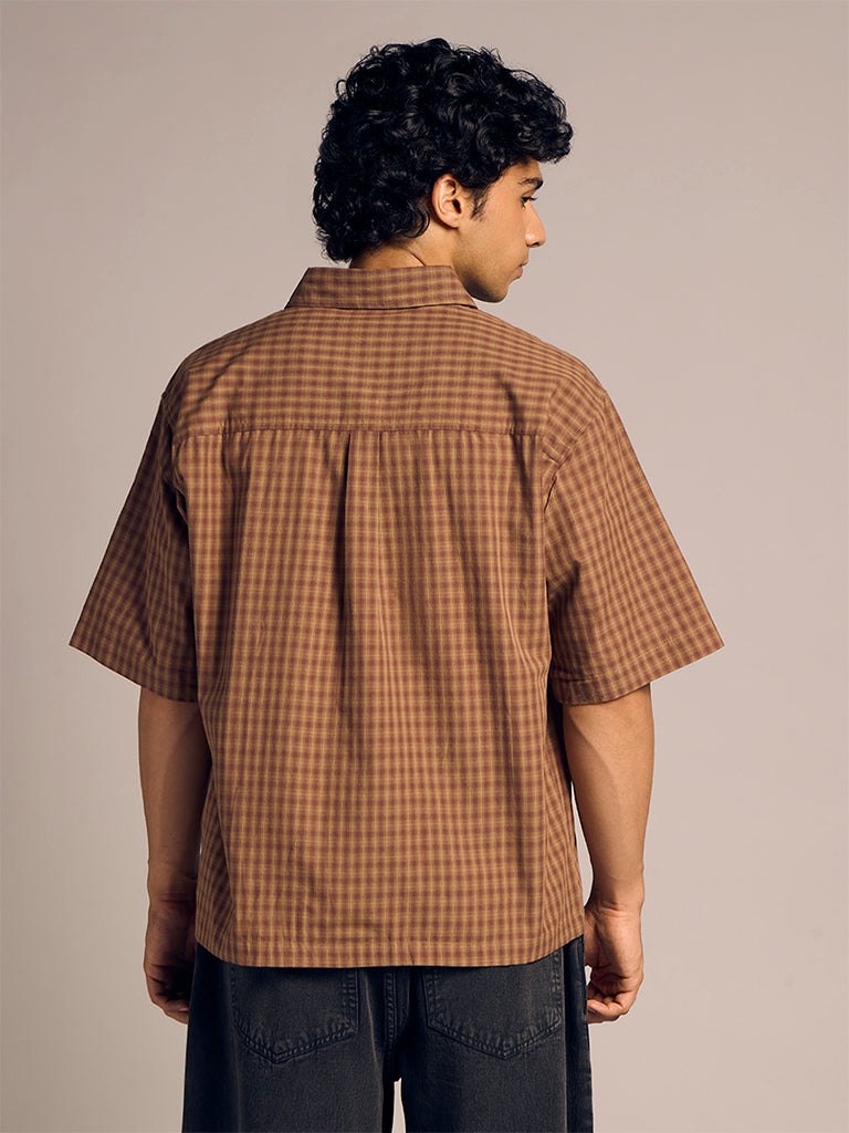 Boxy-Fit Check Shirt