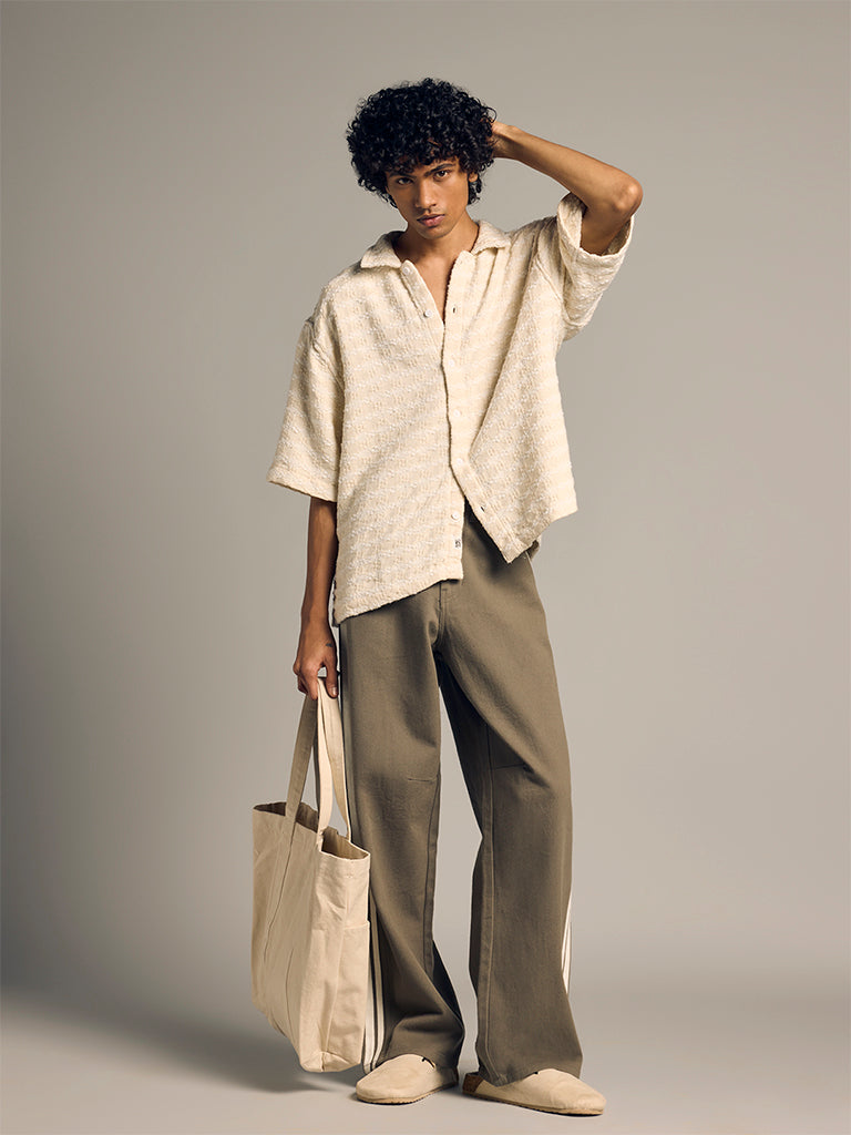 Boxy-Fit Embroidered Shirt