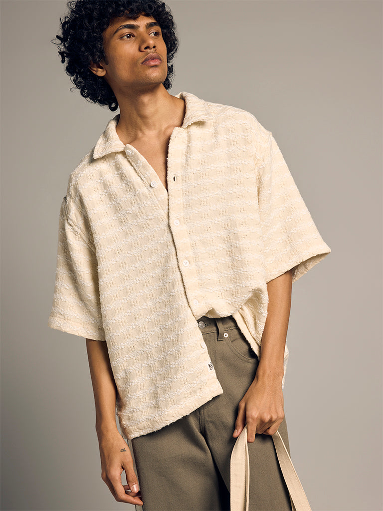 Boxy-Fit Embroidered Shirt