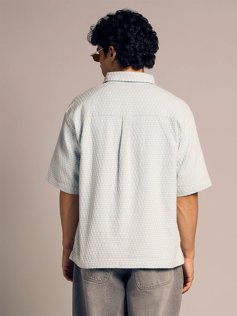 Boxy-Fit Jacquard Shirt