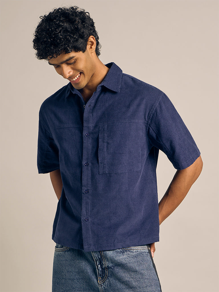 Boxy-Fit Corduroy Shirt