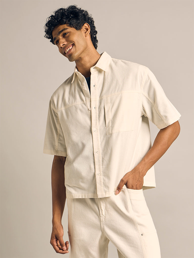 Boxy-Fit Corduroy Shirt