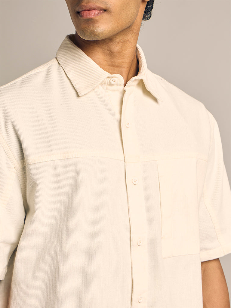 Boxy-Fit Corduroy Shirt