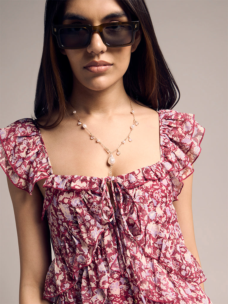 Printed Mini Dress