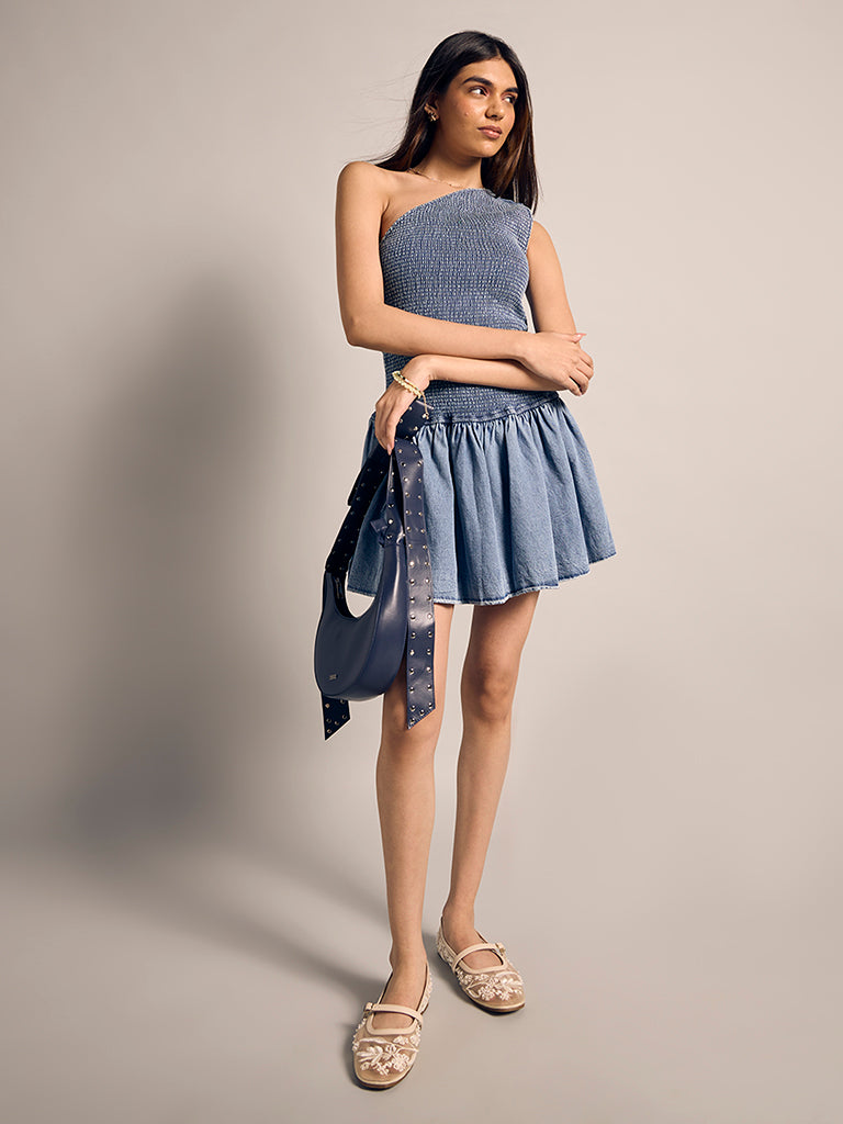 Smocked Mini Dress