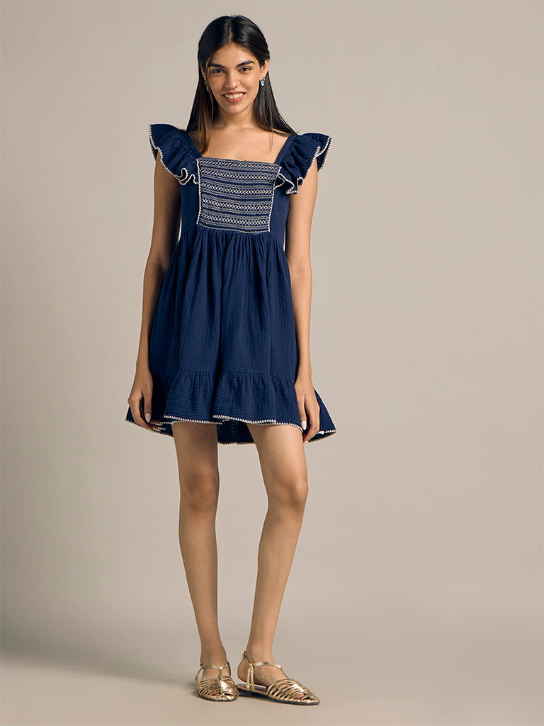 Mini Embroidered Dress