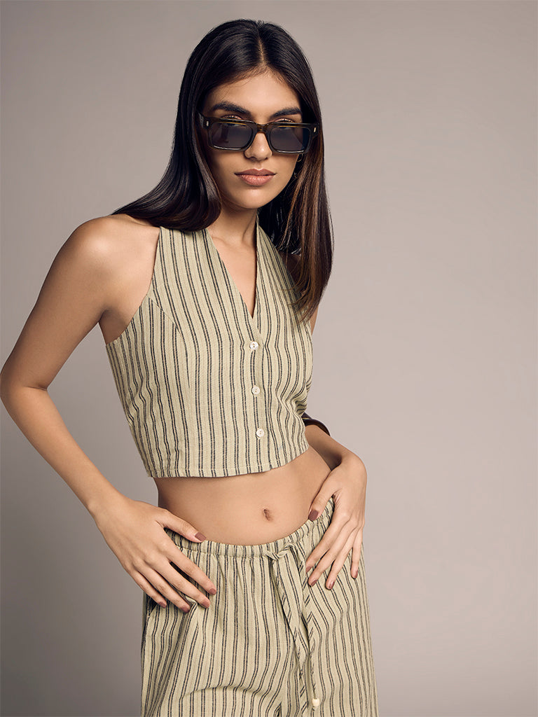 Fitted Striped Top
