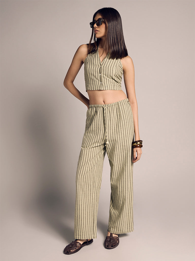 Fitted Striped Top