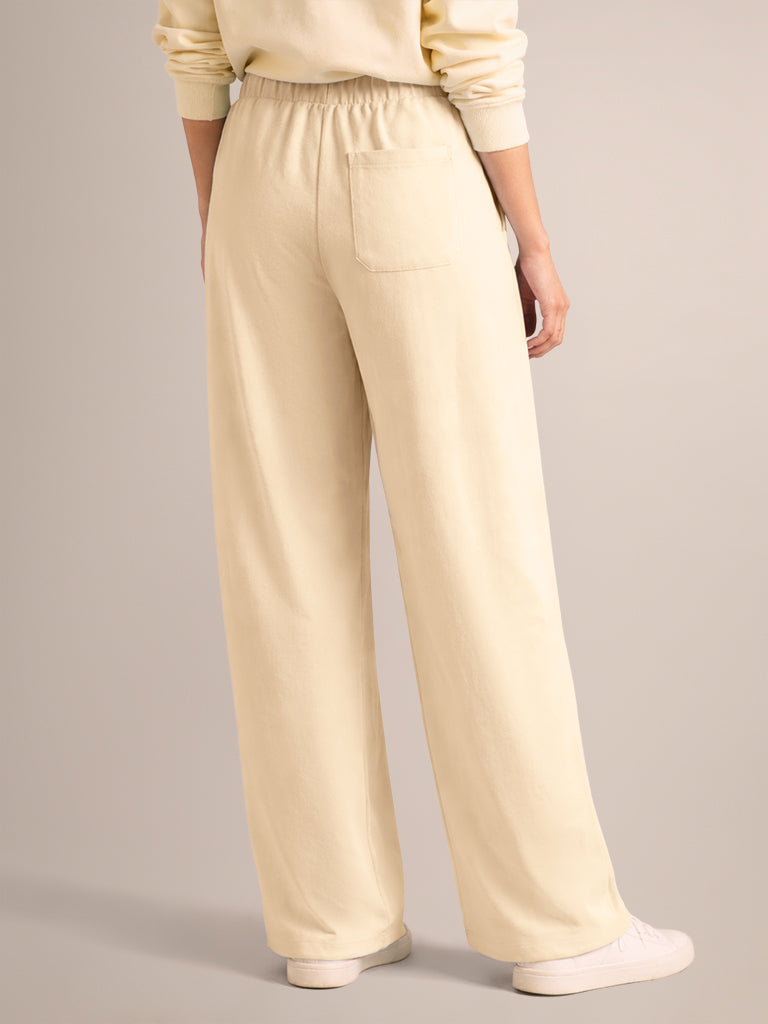 Wide-Leg Pleated Bottoms