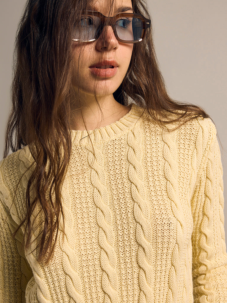 Cable-Knit Sweater
