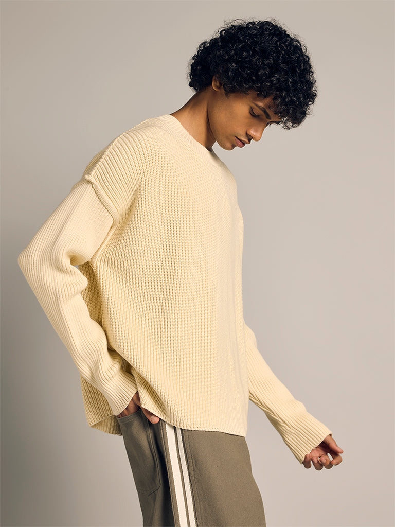 Boxy-Fit Knitted Sweater