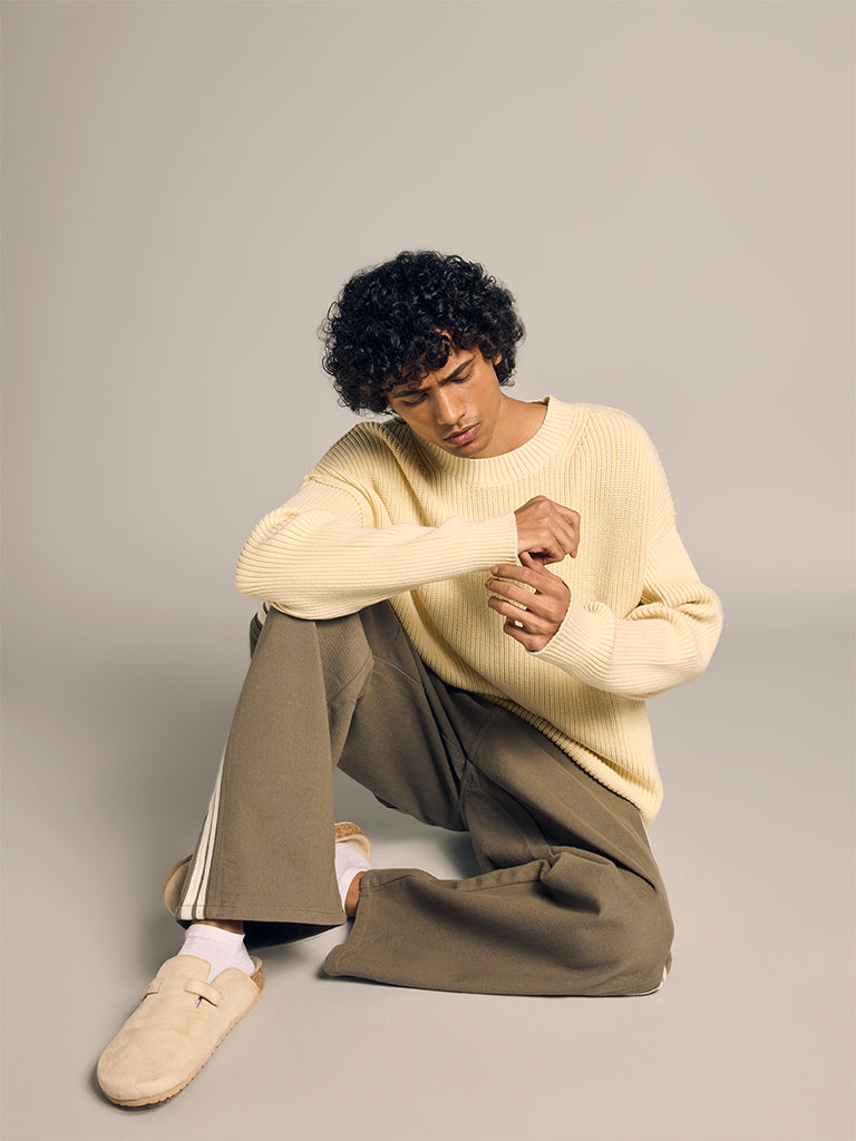 Boxy-Fit Knitted Sweater