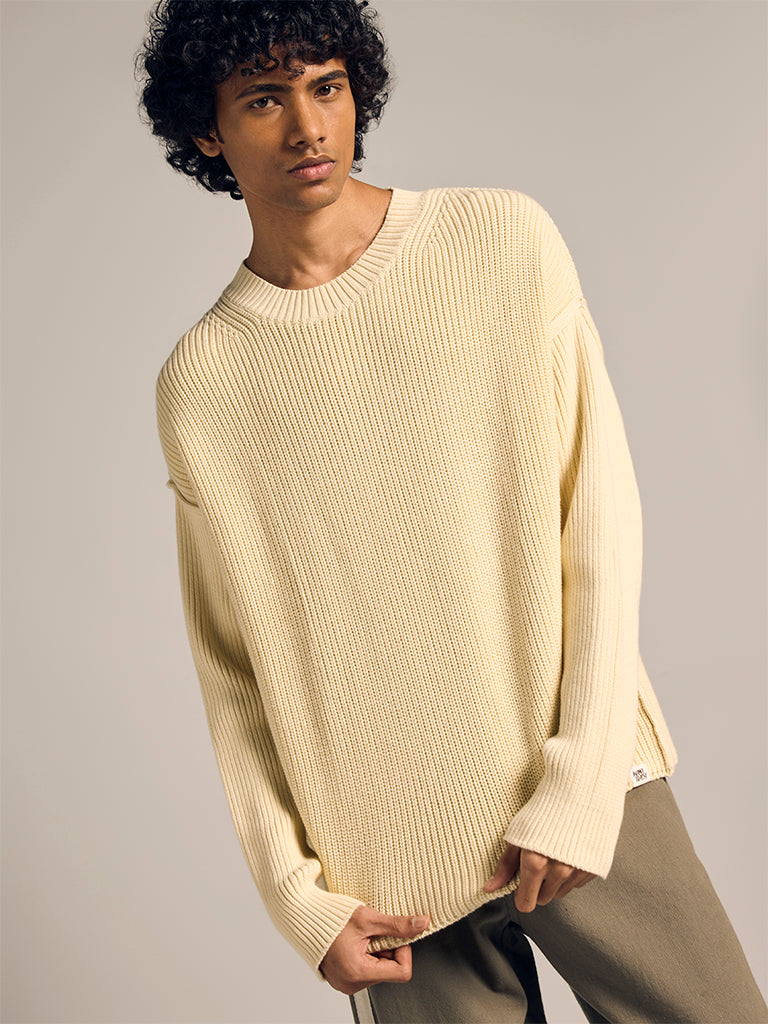 Boxy-Fit Knitted Sweater