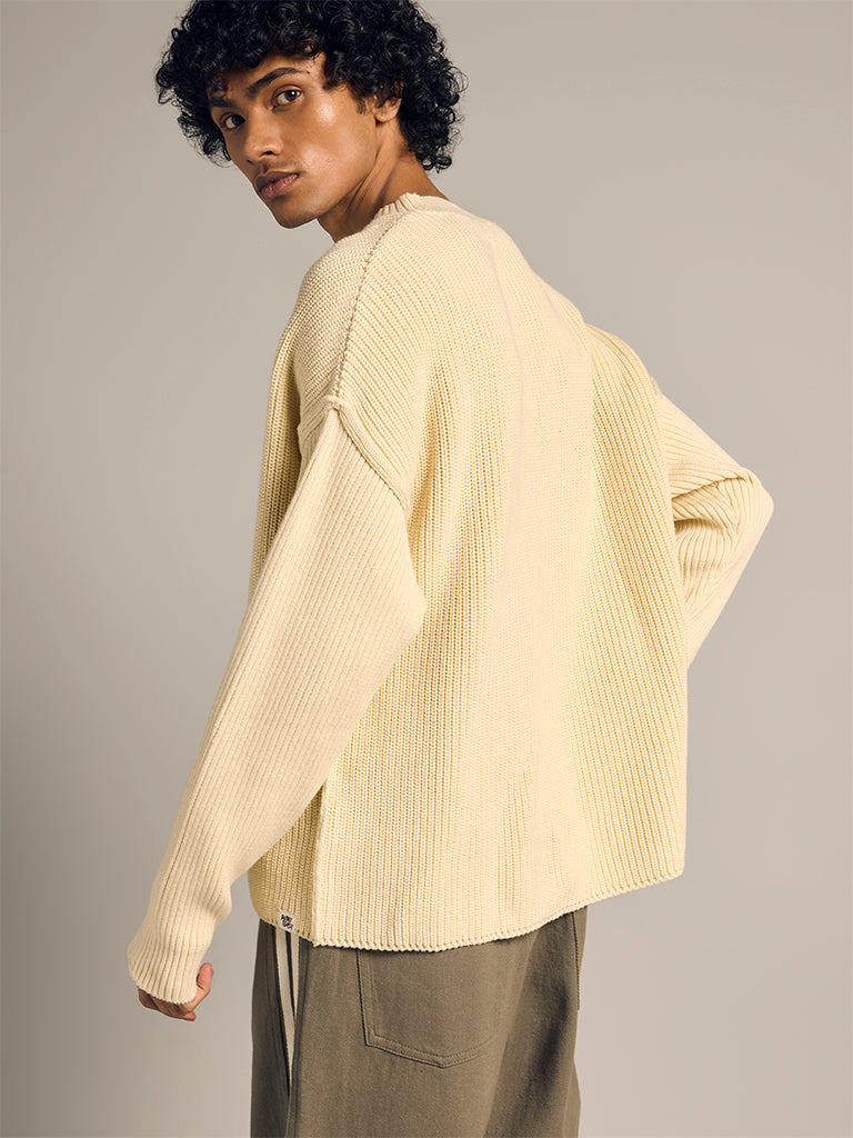Boxy-Fit Knitted Sweater
