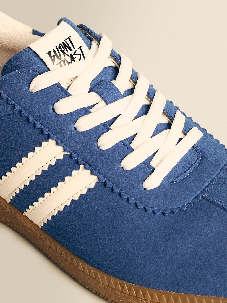 Contrast Suede Sneakers