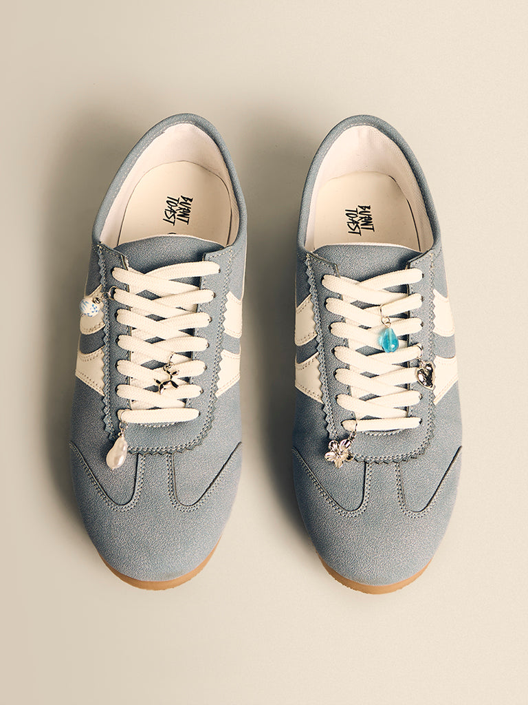 Charm-Detail Retro Sneakers