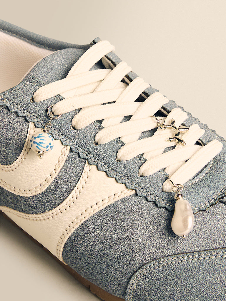 Charm-Detail Retro Sneakers