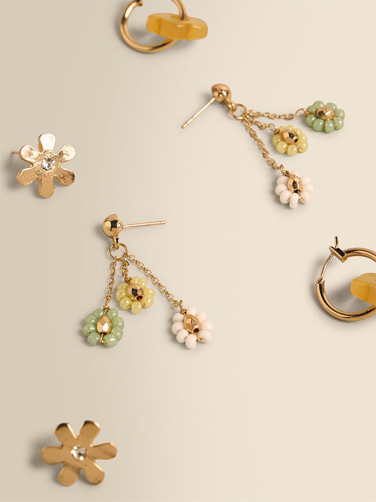 Floral Mixed Earring - Pack of 3