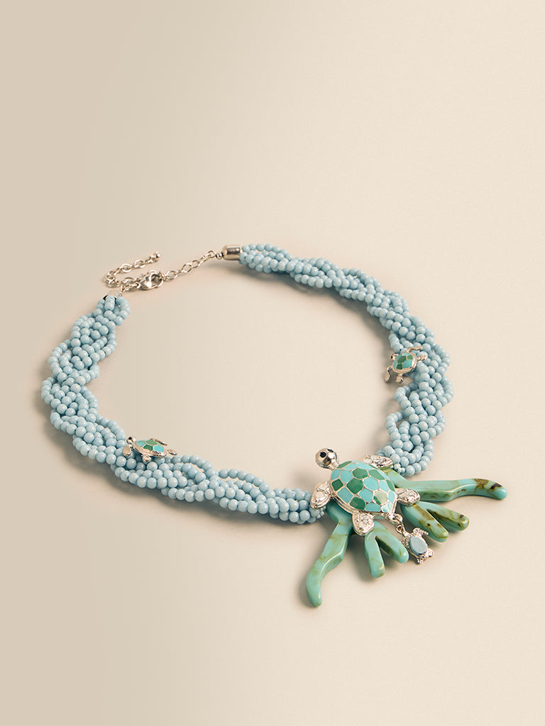 Beaded Necklace with Pendant