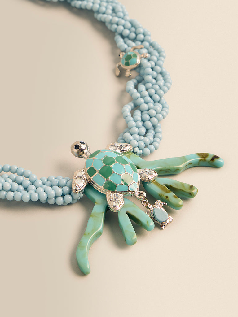 Beaded Necklace with Pendant
