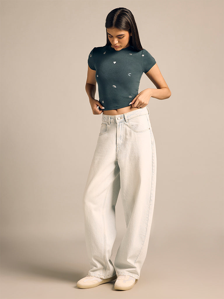 Balloon-Fit Jeans