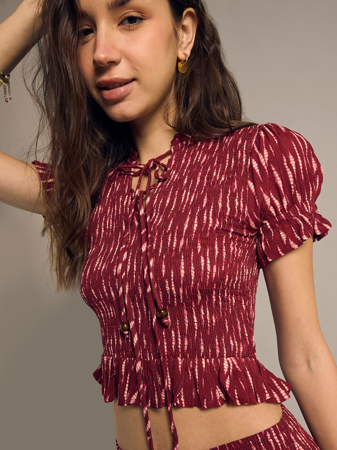 Printed Crop Top