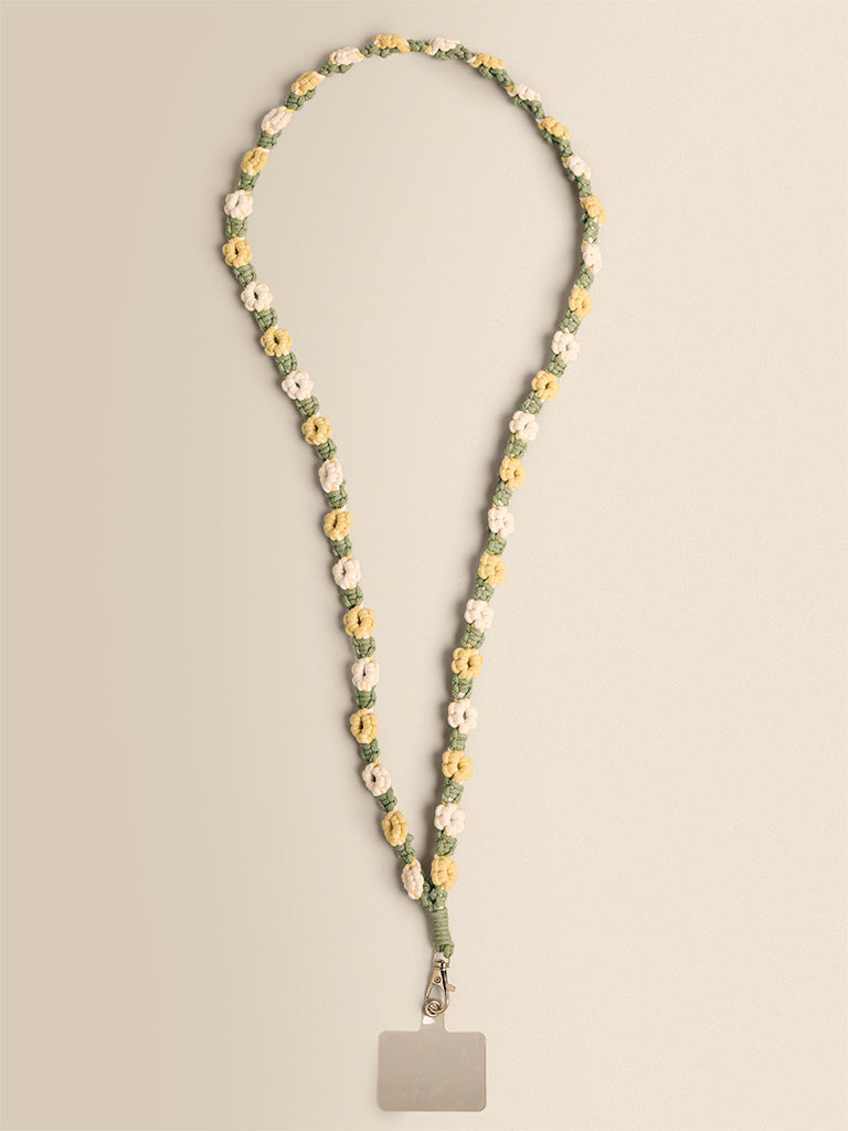 Crochet Floral Lanyard