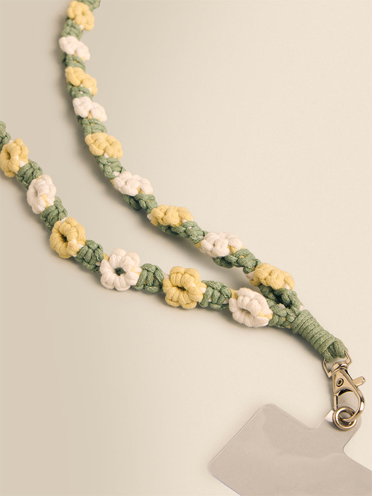 Crochet Floral Lanyard