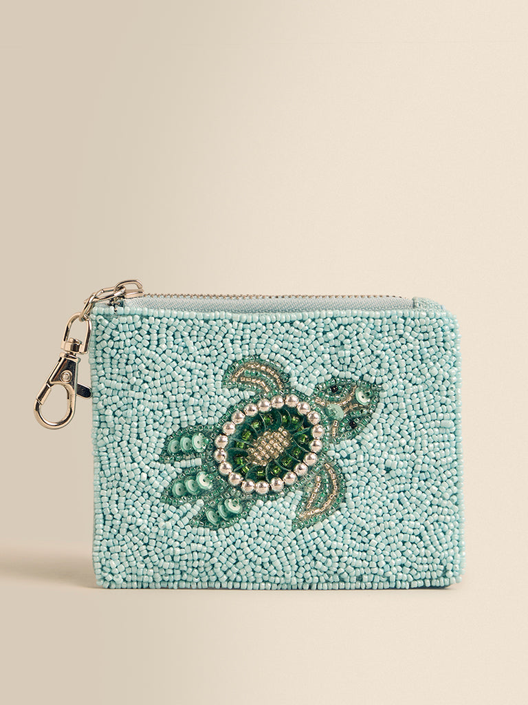 Beaded Turtle Coin Pouch