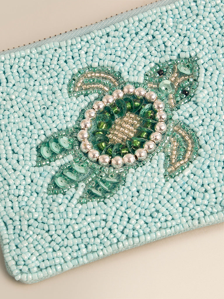 Beaded Turtle Coin Pouch