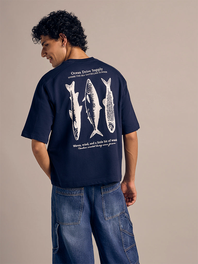 Boxy-Fit Printed T-Shirt
