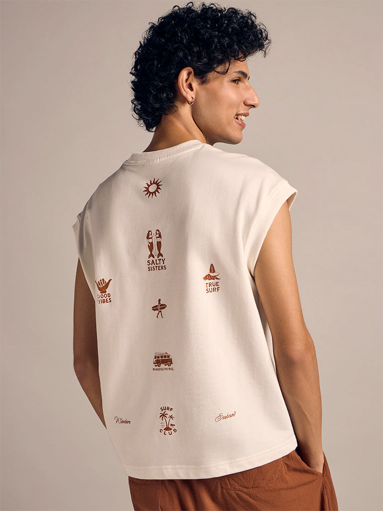 Graphic Printed Vest