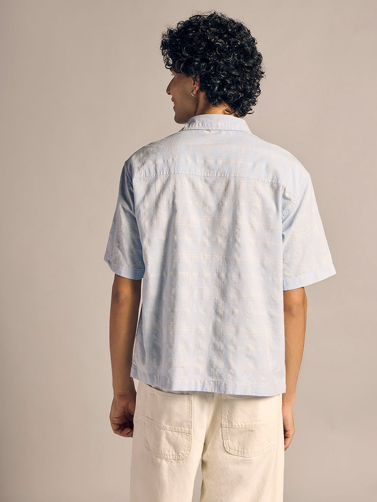 Boxy-Fit Checked Shirt