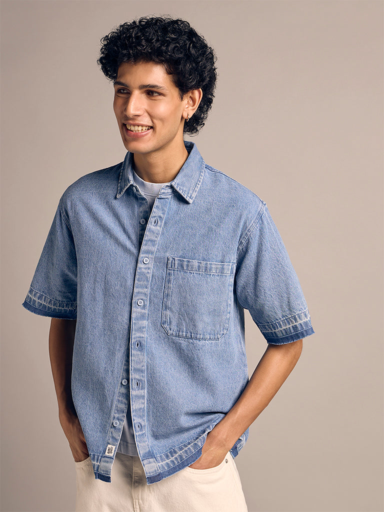 Relaxed-Fit Denim Shirt