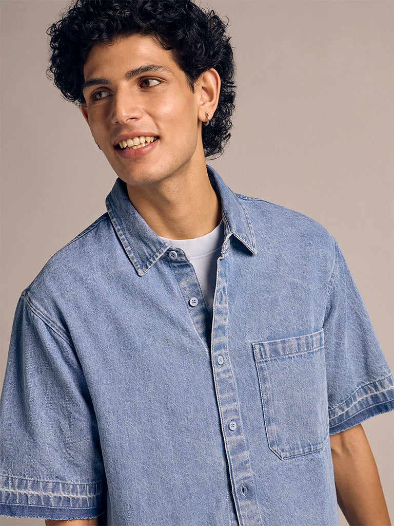 Relaxed-Fit Denim Shirt