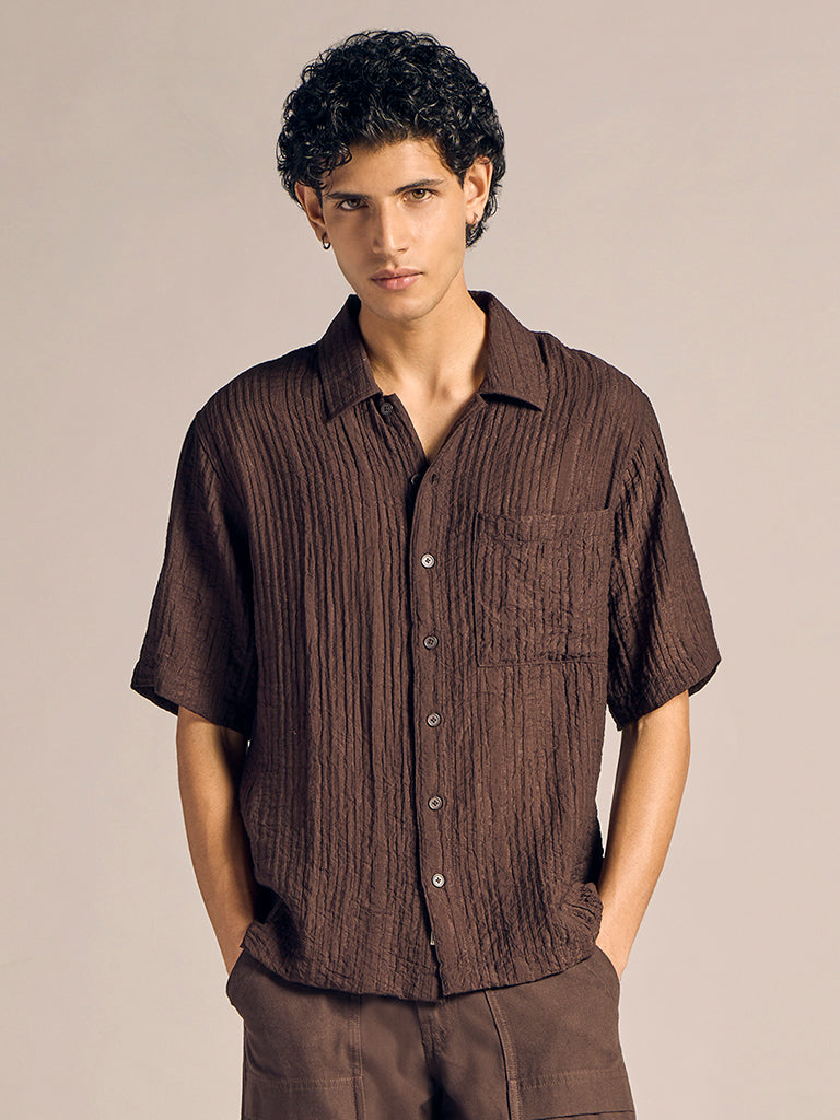 Relaxed-Fit Textured Shirt