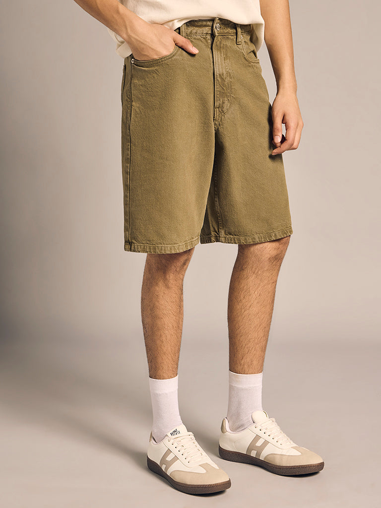 Denim Bermuda Shorts