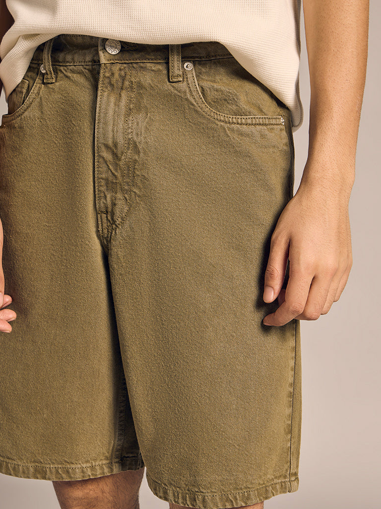 Denim Bermuda Shorts