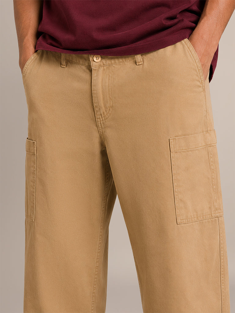 Straight-Fit Solid Pants