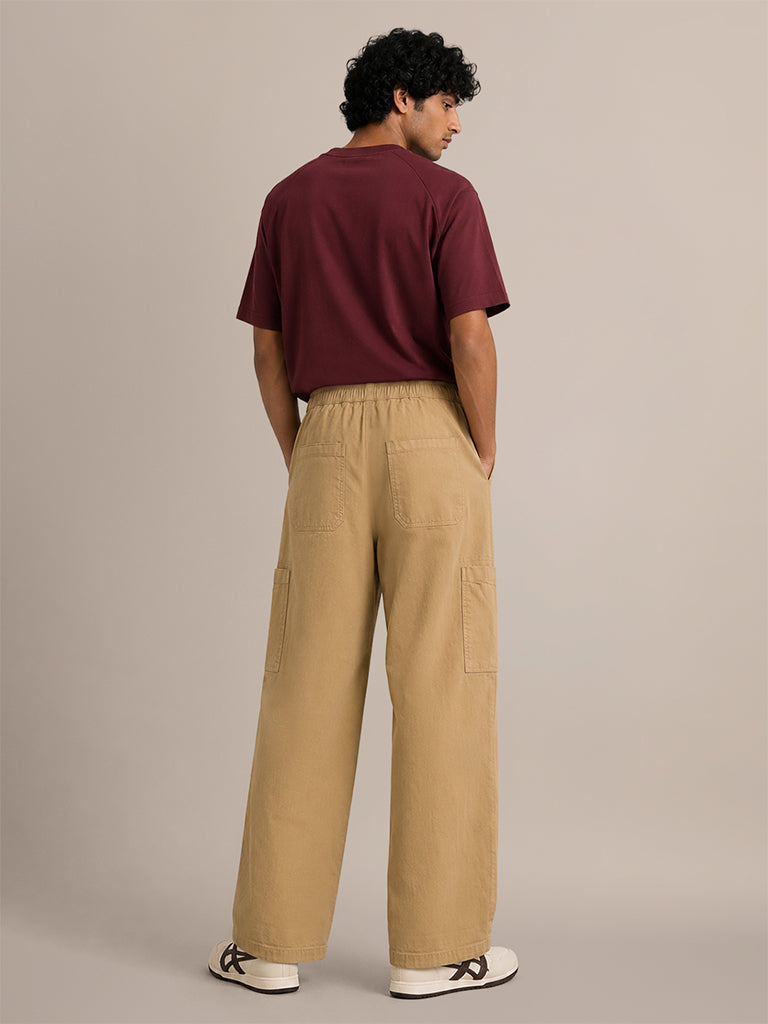 Straight-Fit Solid Pants