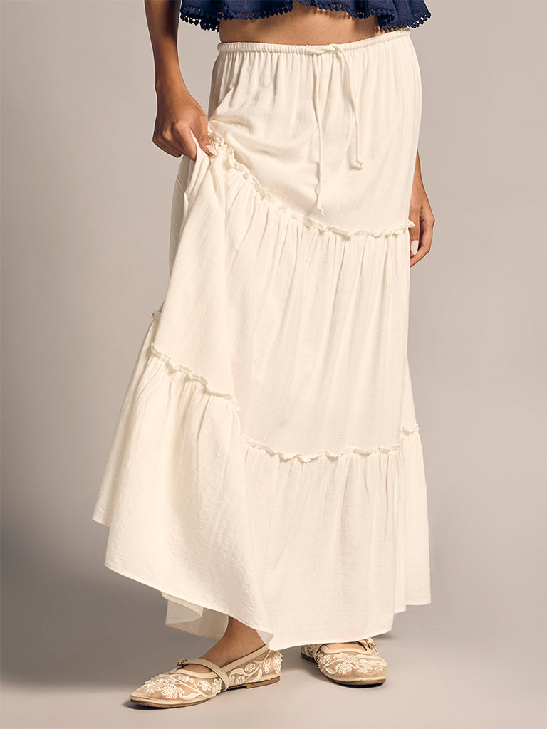 Tiered Maxi Skirt