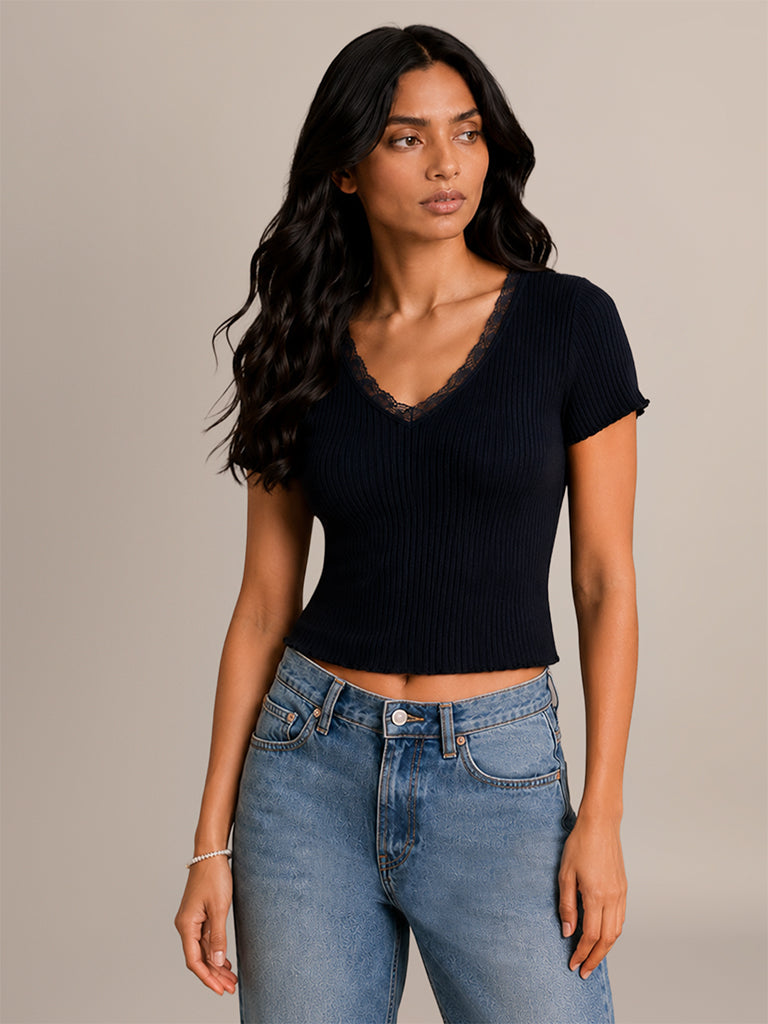 Fitted Ribbed Top