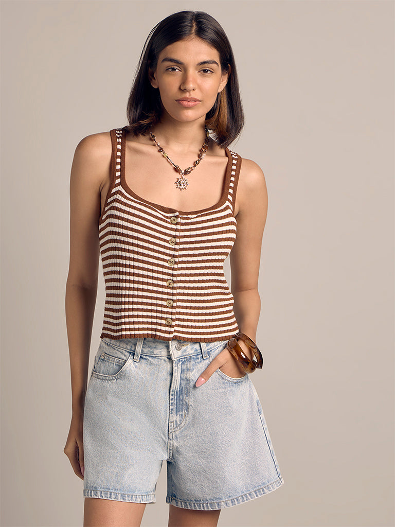 Fitted Striped Top