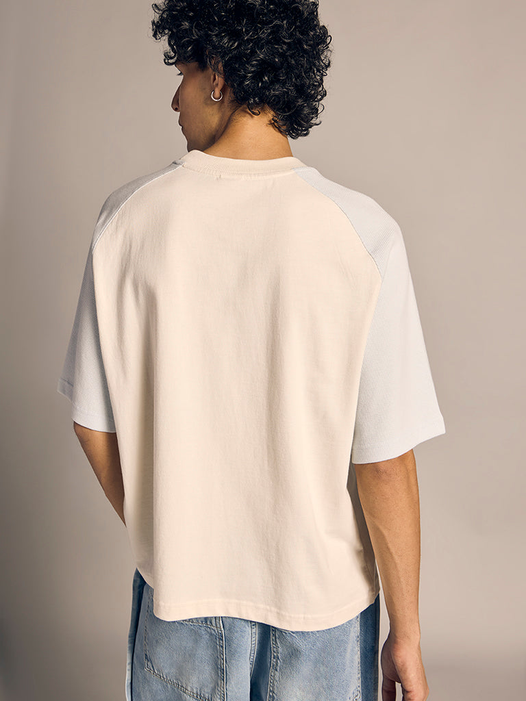 Boxy-Fit Colour-Block T-Shirt