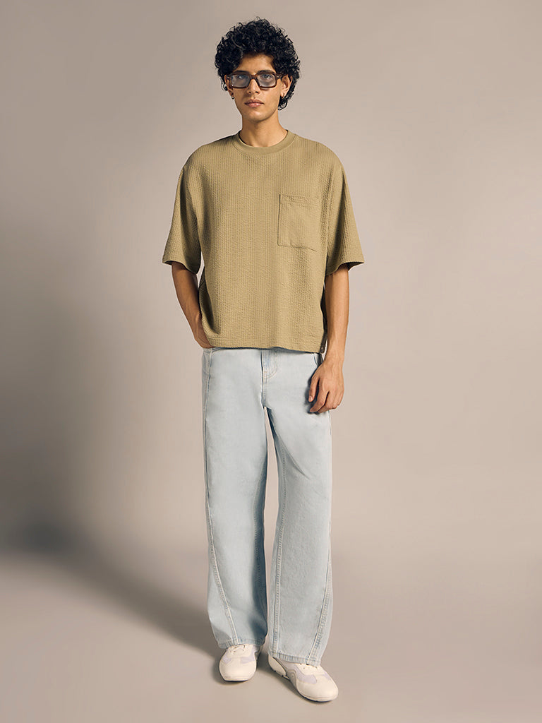 Boxy-Fit Waffle T-Shirt