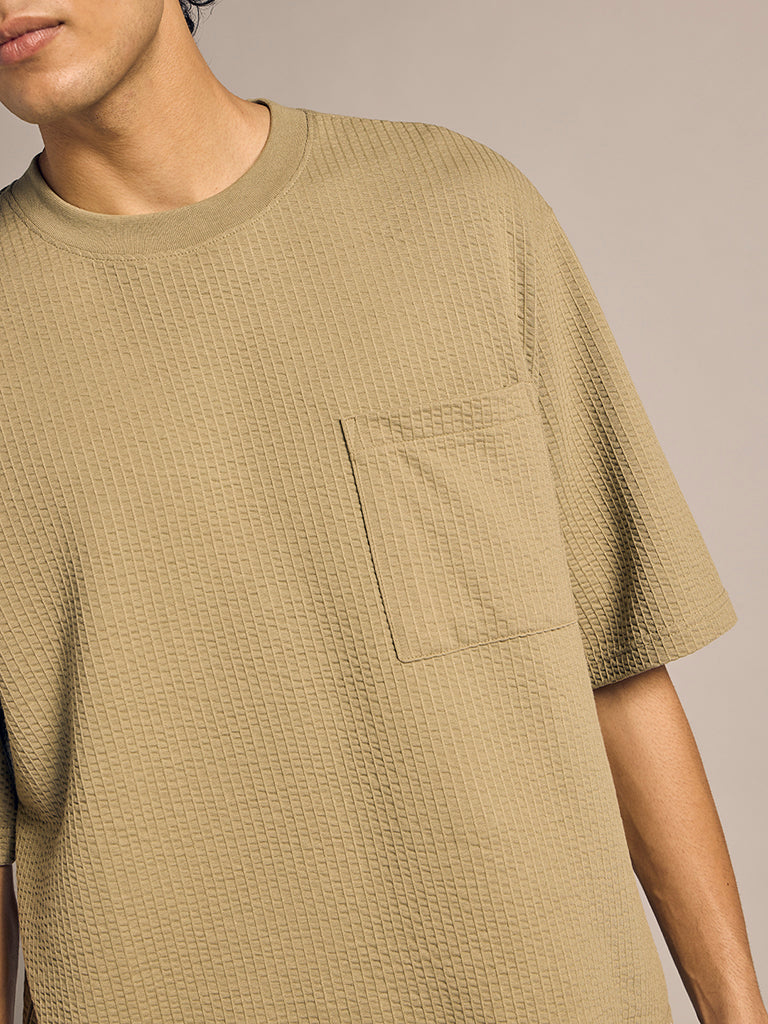 Boxy-Fit Waffle T-Shirt