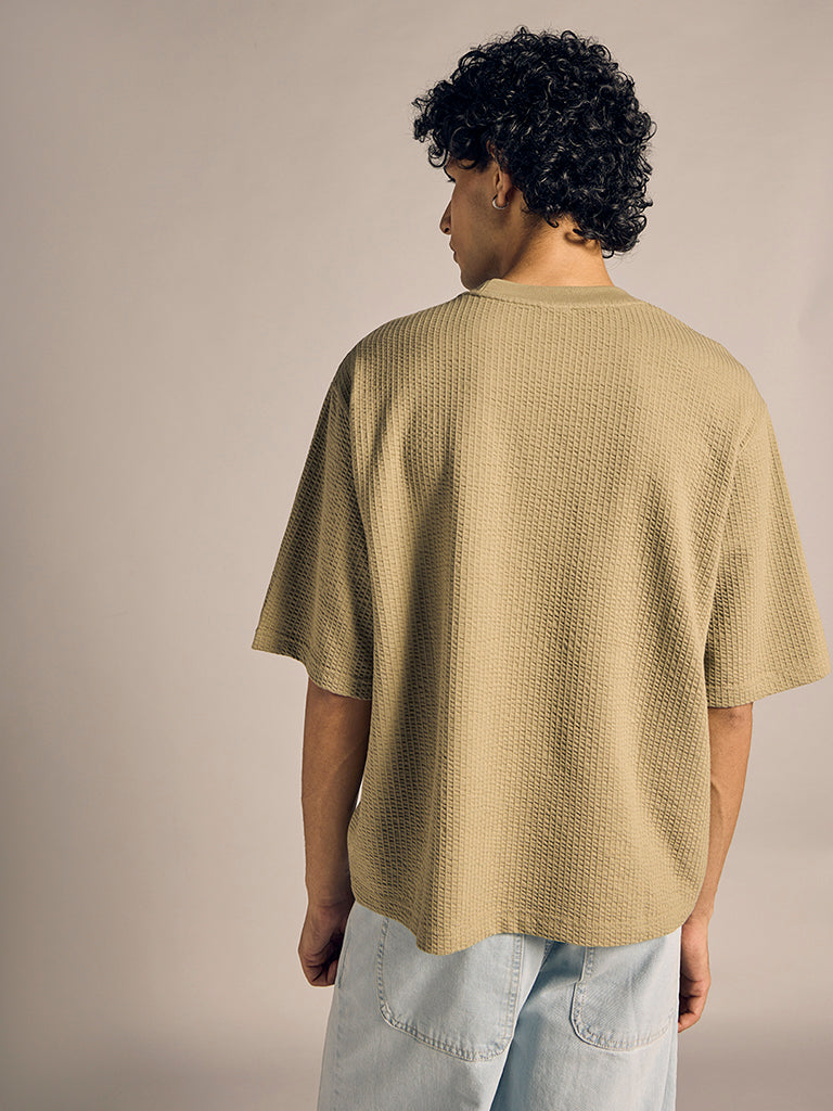 Boxy-Fit Waffle T-Shirt