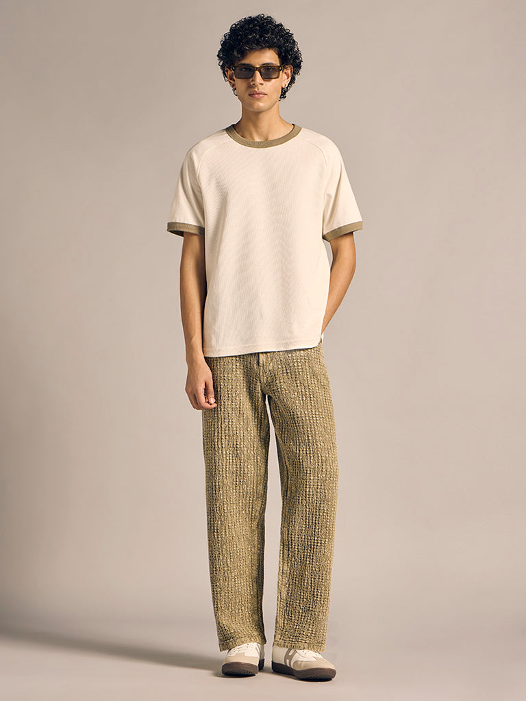 Regular-Fit Waffle T-Shirt