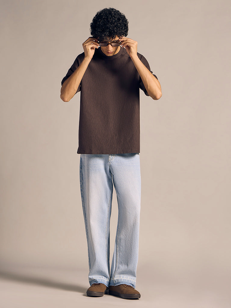 Regular-Fit Ribbed T-Shirt