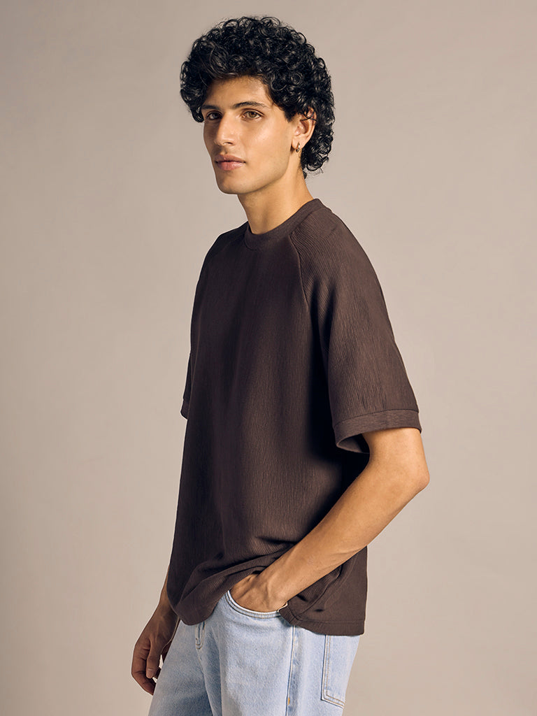 Regular-Fit Ribbed T-Shirt